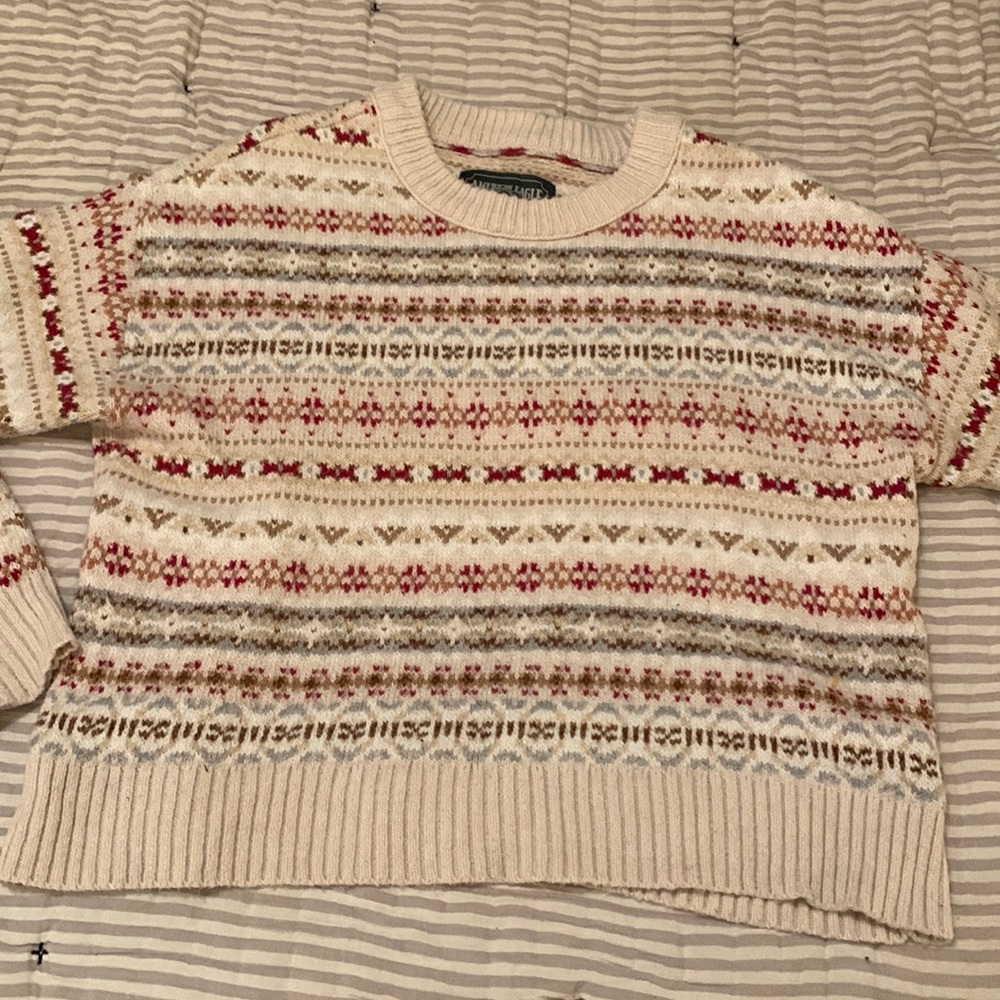 American Eagle Fair Isle print sweater